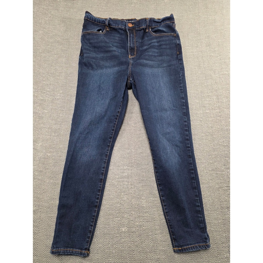 NO BOUNDARIES Women Dark Wash Skinny Jeans Size 17 Stretch Denim Casual Everyday